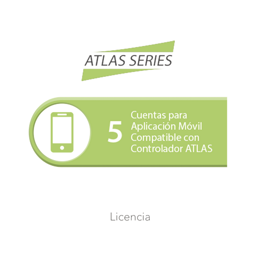 Licencia de 5 cuentas para aplicación Móvil compatible con controlador ATLAS