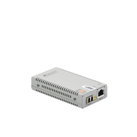 Convertidor de medios Gigabit Ethernet a fibra óptica, conector LC, monomodo (SMF), versión TAA (Trade Agreement Act), 10 km