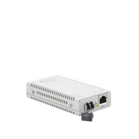 Convertidor de medios Gigabit Ethernet a fibra óptica, conector LC, multimodo (MMF), distancia de 220 hasta 500 m, con fuente de alimentación multi-región