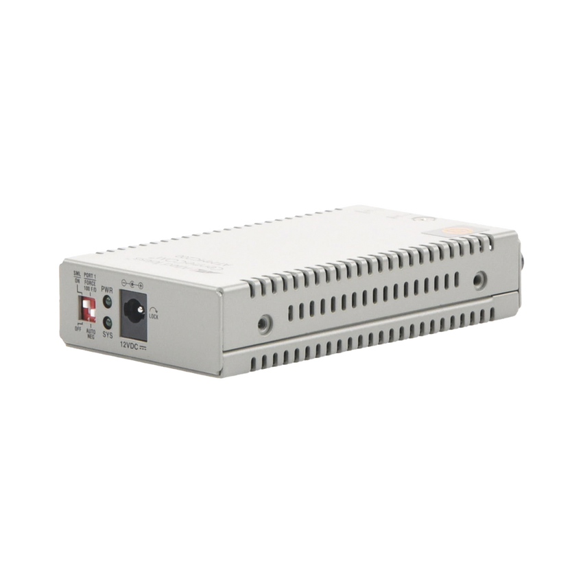 Convertidor de medios Fast Ethernet a fibra óptica, conector ST, multimodo (MMF), distancia hasta 2 km
