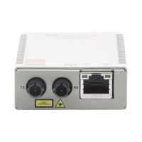 Convertidor de medios Fast Ethernet a fibra óptica, conector ST, multimodo (MMF), distancia hasta 2 km