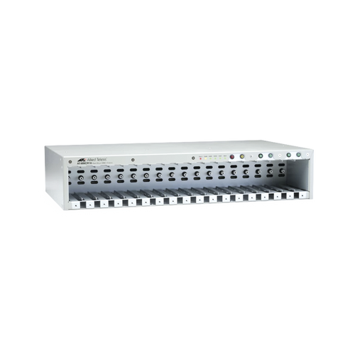 Chasis 18-Slot para MMC2xxx & MMC6xxx series Mini Media Converters, No PSU