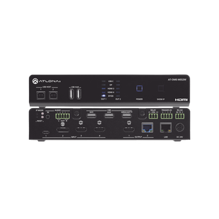 OMEGA 5X2 4K/UHD MULTIFORMAT MATRIX SWITCHER, WITH WIRELESS CASTING ,HDMI, USB-C, DISPLAY PORT, AND USB PASS THROUGH OVER HDBASET FOR EUROPE