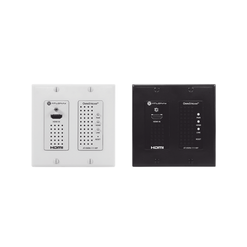 WALL PLATE SINGLE CHANNEL OMNISTREAM AV OVER IP ENCODER