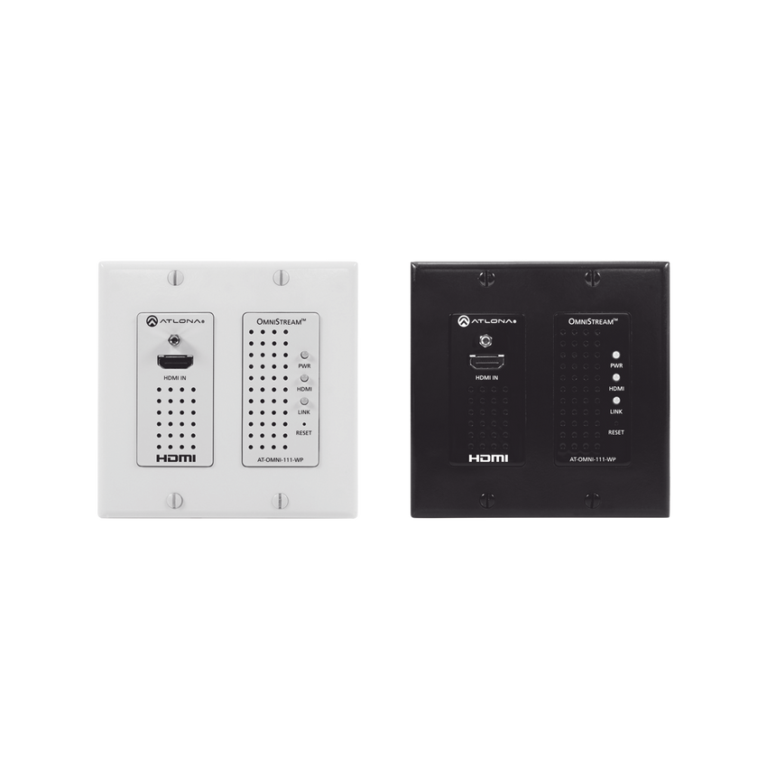 WALL PLATE SINGLE CHANNEL OMNISTREAM AV OVER IP ENCODER