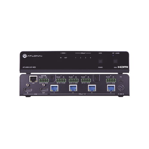 4K/UHD HDBASET HDMI 1 X 4 EXTENDED DISTANCE DISTRIBUTION AMPLIFIER