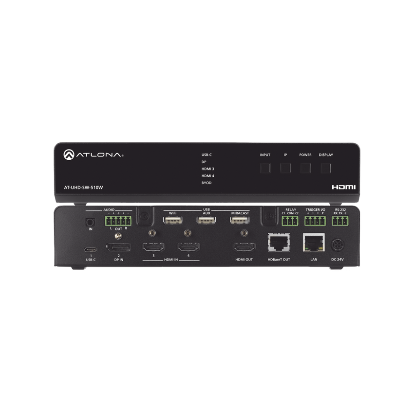 FIVE-INPUT UNIVERSAL SWITCHER WITH WIRELESS PRESENTATION LINK