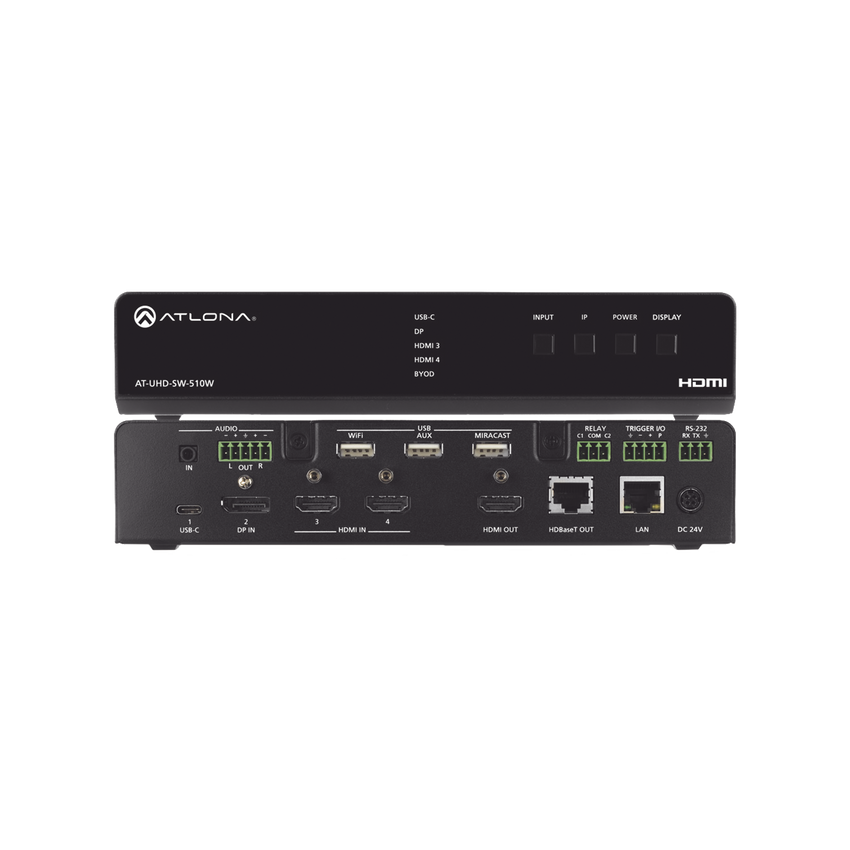 FIVE-INPUT UNIVERSAL SWITCHER WITH WIRELESS PRESENTATION LINK EU MODEL