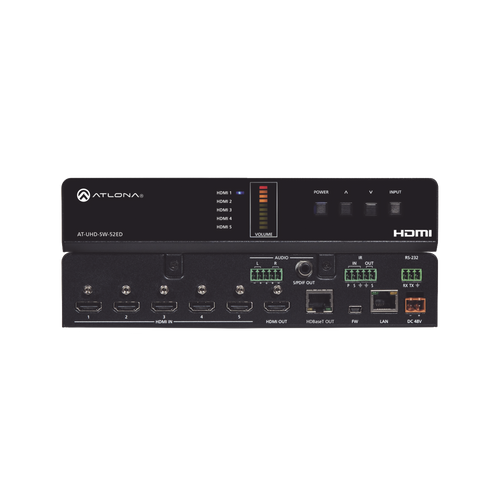 ATLONA 5 X 2 HDMI TO HDBASET SWITCHER