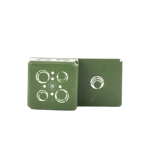 Caja Cuadrada y Tapa para Tubería PVC Conduit de 1".