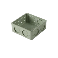 Caja Cuadrada de 1/2"  para Instalaciones de PVC Conduit Pesado.