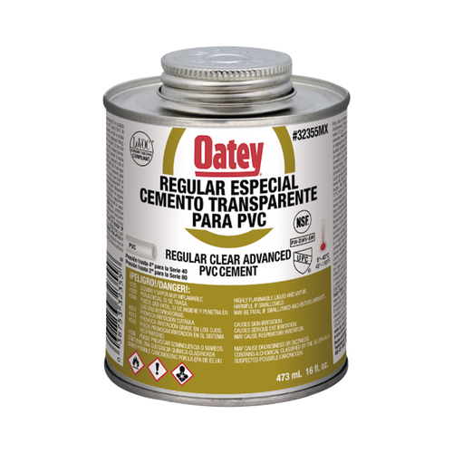 Pegamento / Cemento Claro de 473 ml para Tubo Conduit PVC Pesado.