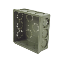 Caja Cuadrada  de 1/2" - 3/4" para PVC Conduti Pesado.