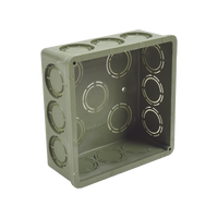 Caja Cuadrada  de 1/2" - 3/4" para PVC Conduti Pesado.