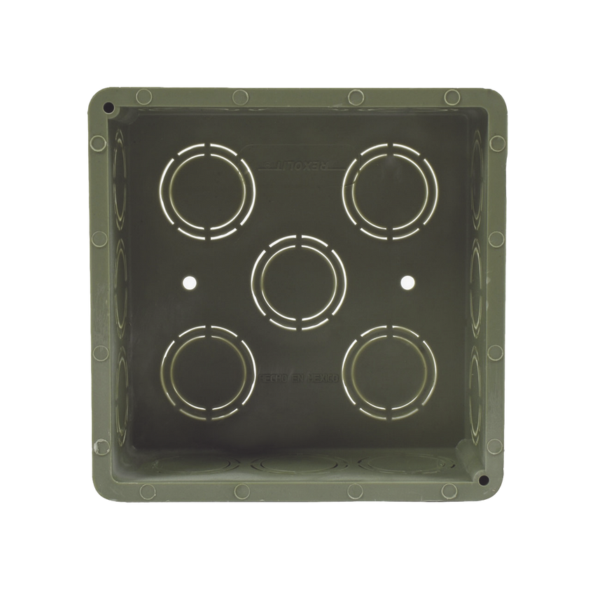 Caja Cuadrada  de 1/2" - 3/4" para PVC Conduti Pesado.