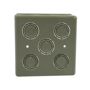 Caja Cuadrada  de 1/2" - 3/4" para PVC Conduti Pesado.
