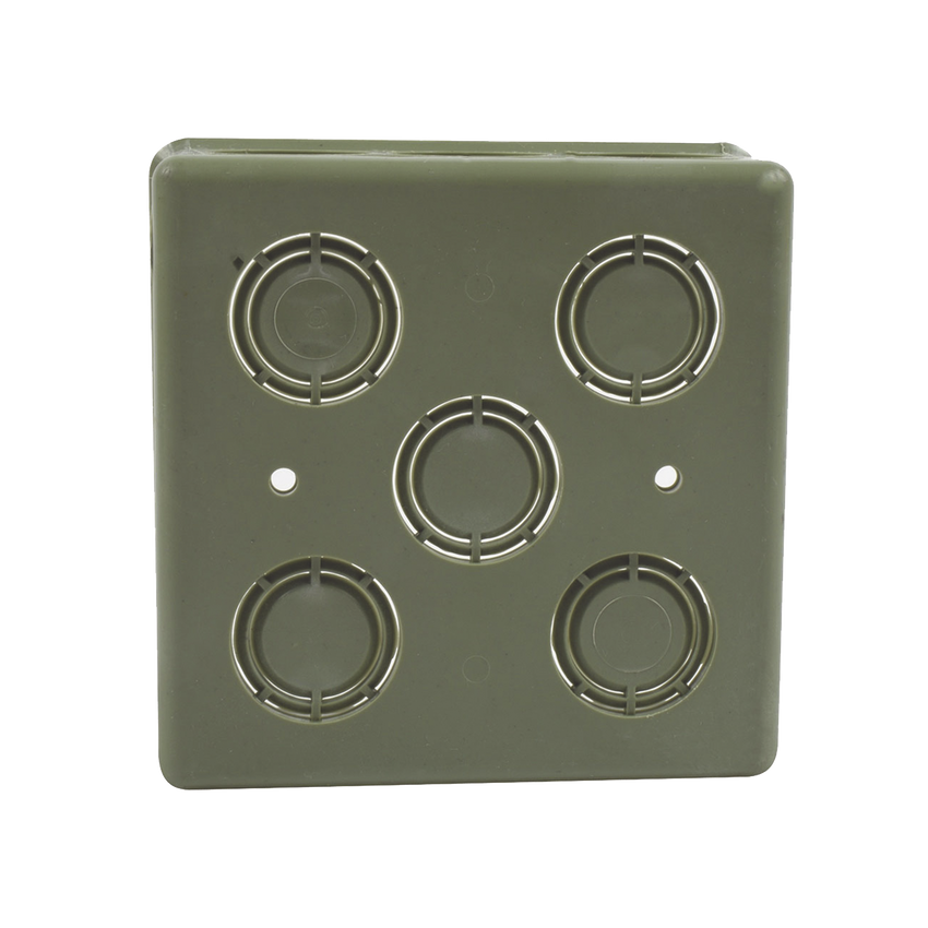 Caja Cuadrada  de 1/2" - 3/4" para PVC Conduti Pesado.