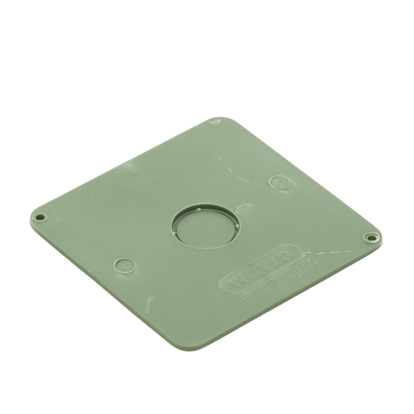 Tapa para Caja Cuadrada de 4 " para instalaciones con tubería PVC Conduit pesado.