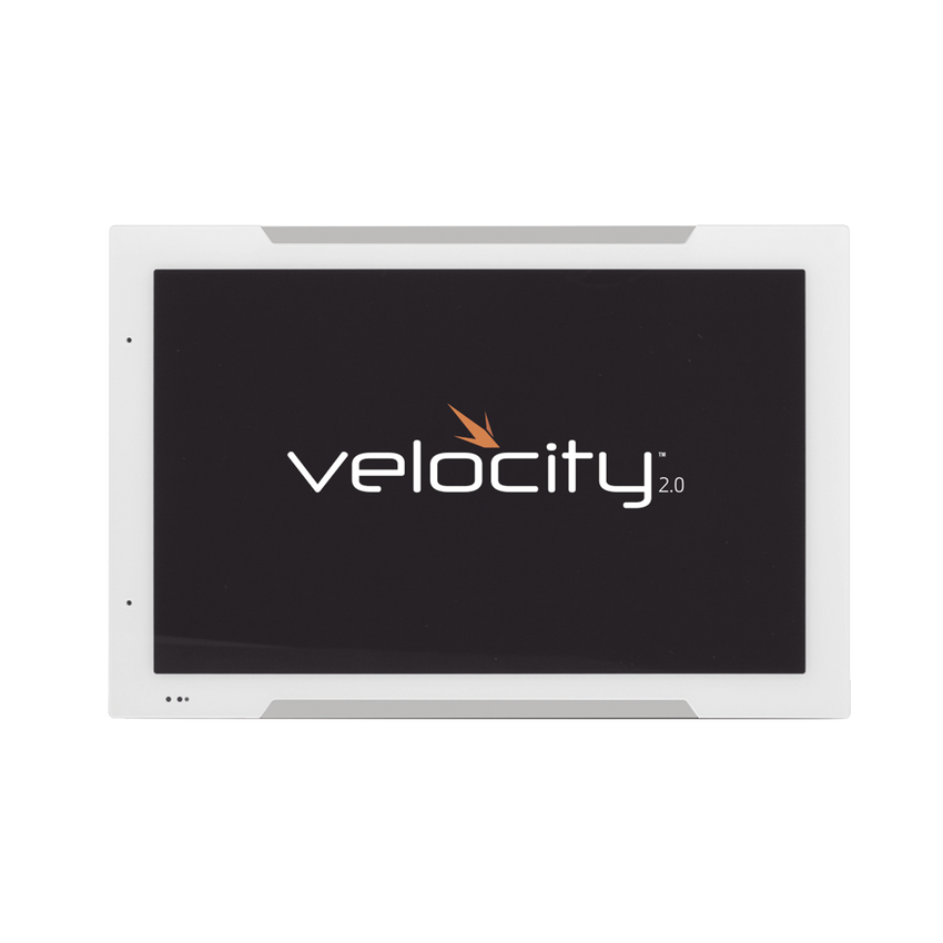 Panel táctil de programación Velocity de 8″ / Iluminación LED en bisel para programación de salas y control AV / Color blanco