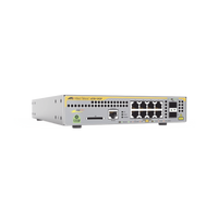 Switch PoE+ Administrable Capa 3 D/8 Ptos 10/100/1000 + 2 SFP Incluye Montaje AT-RKMT-J14