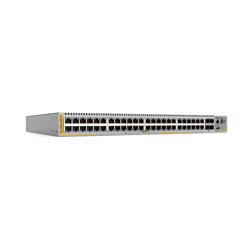 Switch Inteligente Empresarial para Distribución,  PoE+, Stackable, Capa 3, 24 puertos Gbps + 4 puertos SFP+ 10 G, 740 W, Doble fuente PSU, Serie x530L