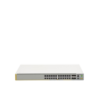 Switch inteligente de distribución o core, Stackeable, Capa 3, 24 x 1000 Mbps + 4 x SFP+ 10 G, Doble fuente de alimentación redundante