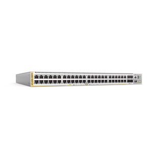 Switch PoE+ Stackeable Capa 3, 48 puertos 10/100/1000 Mbps + 4 puertos SFP+ 10 G, hasta 740 W, fuente redundante