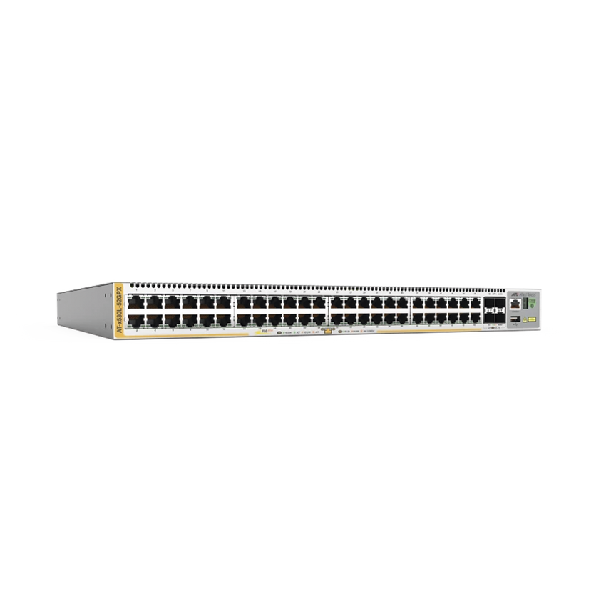 Switch L3 Stackable, 48x 10/100/1000-T PoE+, 4x SFP+, Fuente redundante integradas 740 Watts (TAA compliant version)