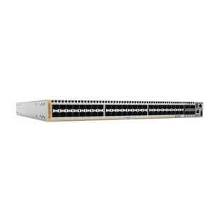 Switch Stackable Capa 3, 48 puertos 1/10G SFP+, 4 puertos 40/100G QSFP28 slot + 2 PSU