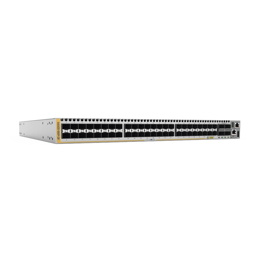 Switch Stackable Capa 3, 48 puertos 1/10G SFP+, 4 puertos 40/100G QSFP28 slot + 2 PSU