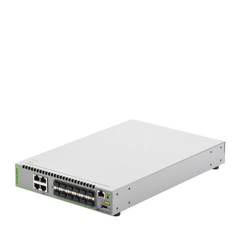 Switch Capa 3 Stackeable 10 Gigabit , 12 puertos SFP/SFP+ 10G y 4 puertos 100/1000/10G Base-T (RJ-45)