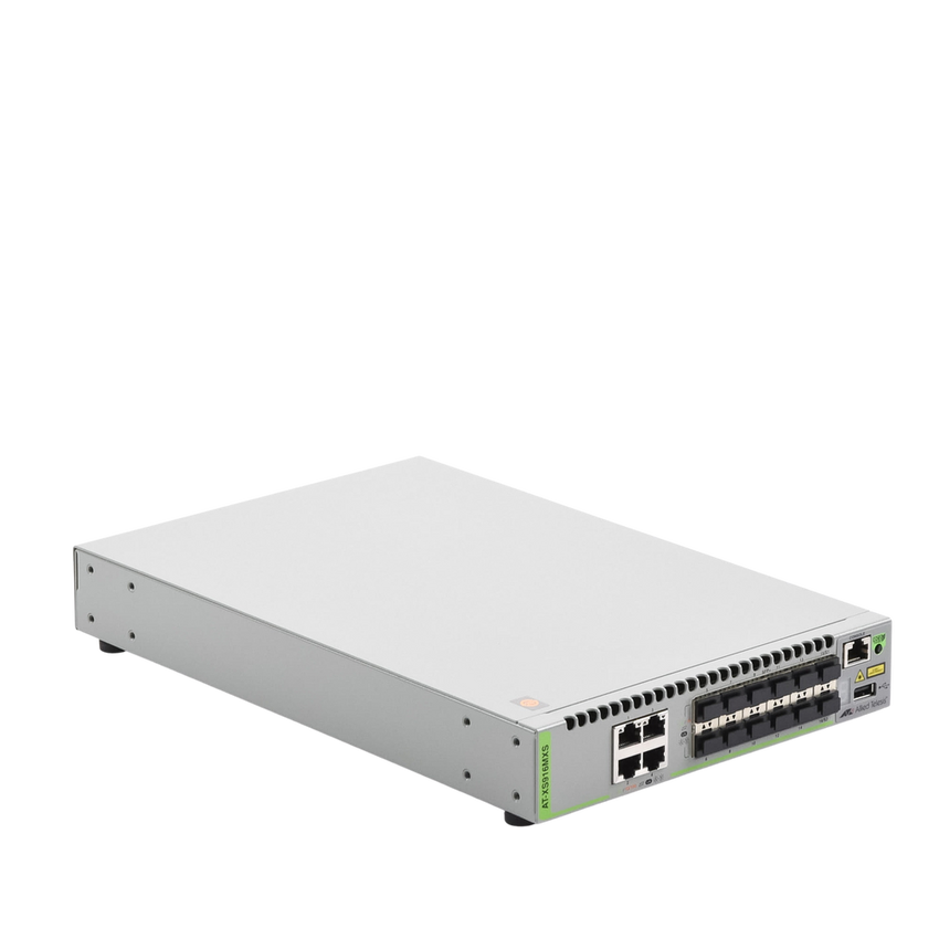 Switch Capa 3 Stackeable 10 Gigabit , 12 puertos SFP/SFP+ 10G y 4 puertos 100/1000/10G Base-T (RJ-45)
