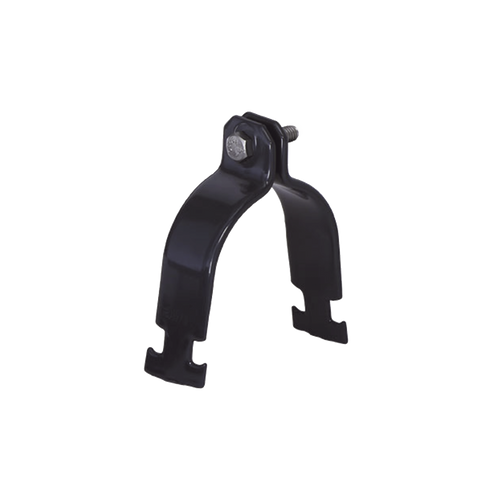 Abrazadera Unicanal con Recubrimiento de PVC de 2" (50.8 mm).