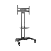 Soporte de Pantalla con Ruedas / Compatible con Monitores de32 "a 75" / Base para Colocar Accesorios Adicionales / Vesa 200*200 -600*400