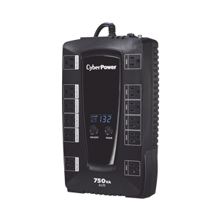 UPS de 750 VA/450 W, Topología Línea Interactiva, Entrada 120 Vca NEMA 5-15P, Tipo Gabinete Compacto, Con 12 Tomas NEMA 5-15R