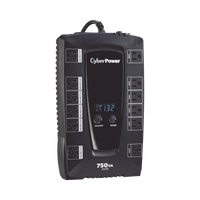 UPS de 750 VA/450 W, Topología Línea Interactiva, Entrada 120 Vca NEMA 5-15P, Tipo Gabinete Compacto, Con 12 Tomas NEMA 5-15R