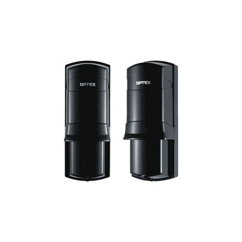 Barrera fotoelectrica de 100 metros con la mejor tecnologia de deteccion de patrones para reducir falsas alarmas / Alámbrico / 2 rayos / compatible con cualquier panel de alarma