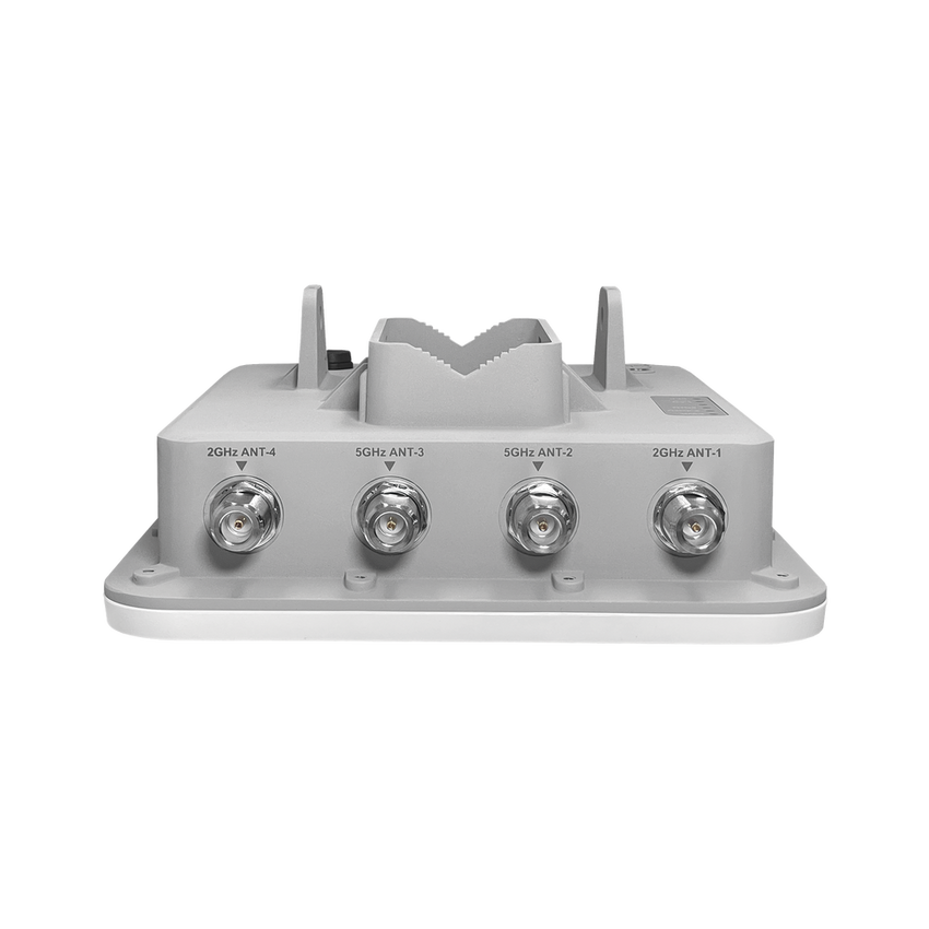 Punto de Acceso Industrial Super Wi-Fi 6 Conectorizado 2x2, Doble Banda Simultanea en 2.4 y 5 GHz, Hasta 400 m de Cobertura, 512 Usuarios Concurrentes