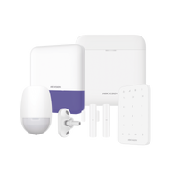 (AX PRO) KIT de Alarma AX PRO / Incluye: 1 Hub con bateria de respaldo / 1 Sensores PIR / 1 Montaje Universal para PIR / 2 Contactos Magnéticos / 1 Teclado / 1 Sirena Inalambrica Exterior / WiFi / Compatible con Hik-Connect P2P