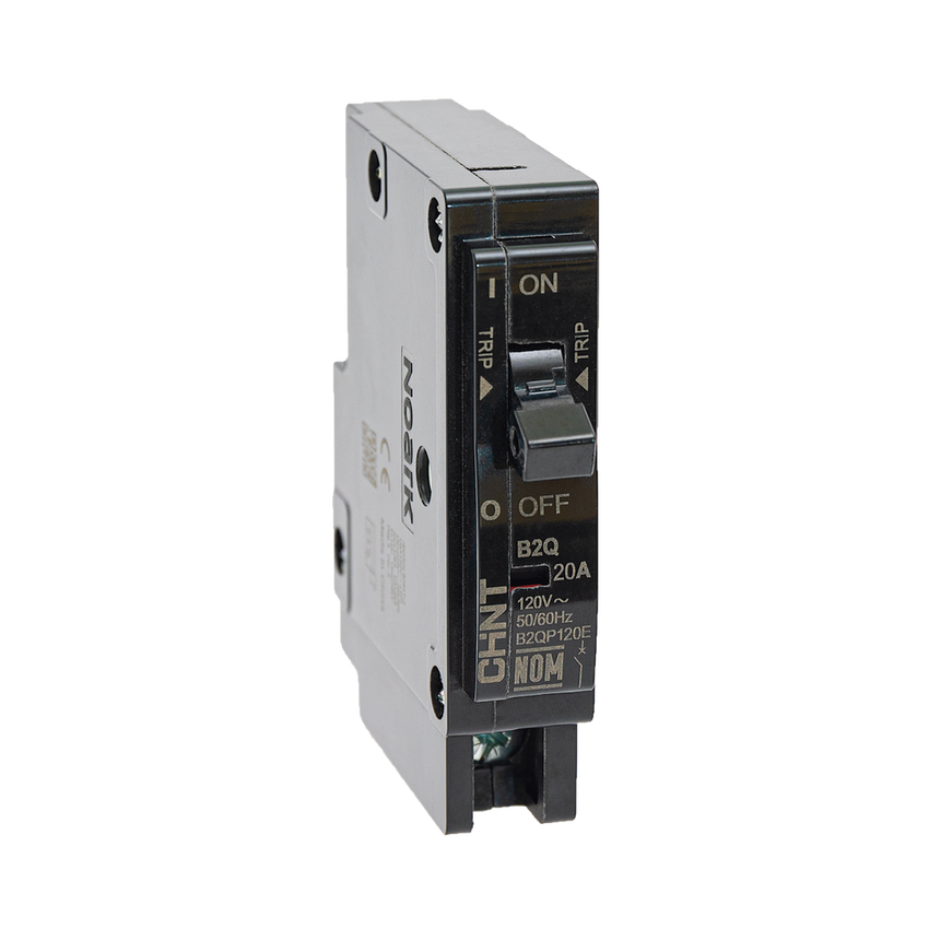 Interruptor Termomagnético Enchufable, Serie: B2Q, 1P, 20A, 120/240V (SKU:1002263)