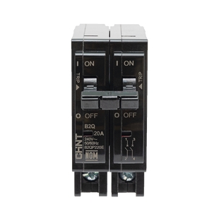 Interruptor Termomagnético Enchufable, Serie: B2Q, 2P, 20A, 240V (SKU:1002279)