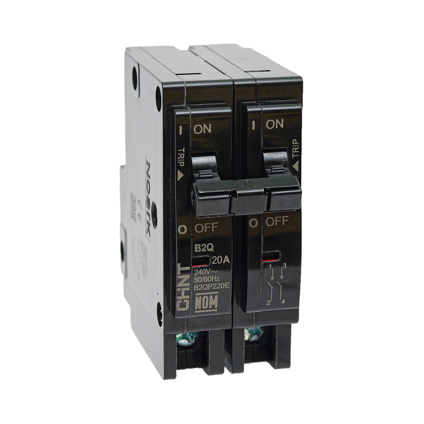 Interruptor Termomagnético Enchufable, Serie: B2Q, 2P, 40A, 240V (SKU:1002283)
