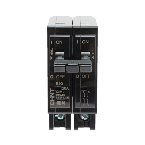 Interruptor Termomagnético Enchufable, Serie: B2Q, 2P, 60A, 240V  (SKU:1002286)