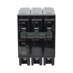 MCB - Interruptor Termomagnético Enchufable, Serie: B2Q, 3P, 15A, 240V (SKU:1002294)