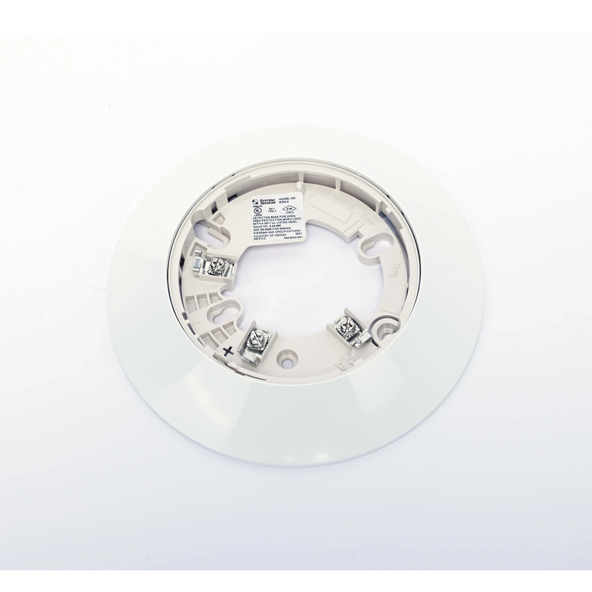 Paquete con 10 Piezas / Base de 6 Pulgadas B300-6 / Para detectores Notifier, Farenhyt, Silent Knight y Fire-Lite / Color Blanco