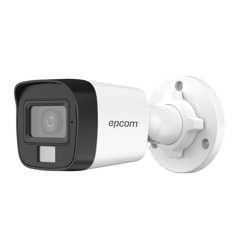 [Dual Light + ColorVu] Bala TURBOHD 3K (5 Megapixel) / Lente 2.8 mm / 30 mts IR + 20 mts Luz Blanca / Gran Angular 104.9° / Exterior IP67 / Micrófono Integrado / dWDR / 4 Tecnologías / Metal