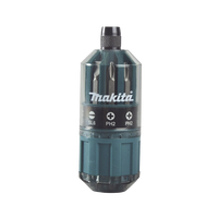 Desarmador Makita Con 18 Puntas intercambiables Tipo: Ph 2, Pz 1, Pz 2, Pz 3, SI 4, SI 5, SI 6.