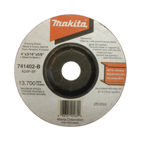 Disco abrasivo de desbaste para metal de 4 1/2 eje 7/8" espesor 6mm