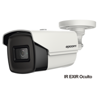 Bala TURBOHD 4K (8 Megapixeles) / Gran Angular 102º / Lente 2.8 mm / Exterior IP67 / IR EXIR 60 mts / dWDR