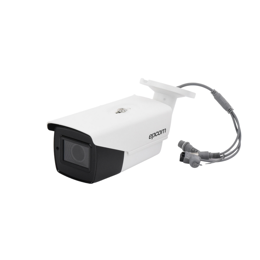 Bullet TURBOHD 4K (8Megapixeles) / Lente Mot. 2.7 a 13.5 mm / Potente IR EXIR de 80 mts / Exterior IP67 / 12 Vcc - 24 VCA / dWDR